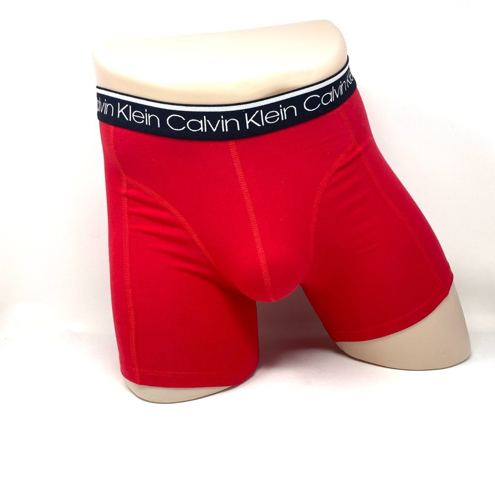 Calvin Klein 3 Pack Men's Size Underwear NP24220621 Cotton Stretch Boxer Briefs - Picture 2 of 7